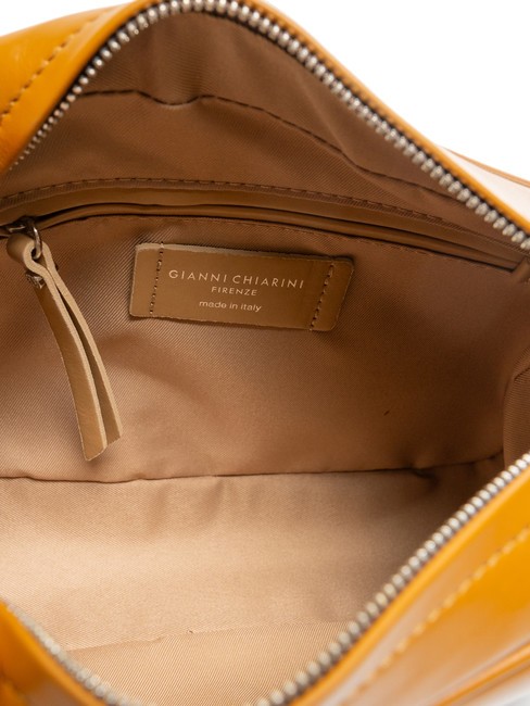 LOGO PRINT Borsa camera case pelle liscia tan - Borse Donna