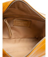 GIANNI CHIARINI LOGO PRINT Borsa camera case pelle liscia tan - Borse Donna - 5