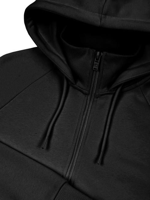 SPELL Felpa collo alto con cappuccio black - Felpe Donna