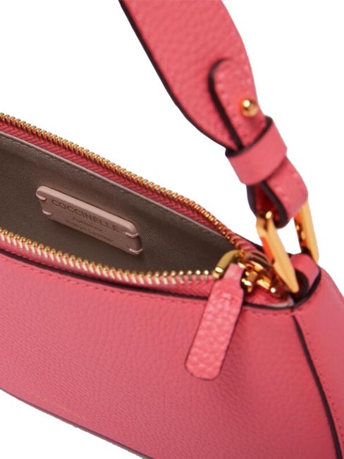 MERVEILLE Borsa a spalla in pelle martellata hyper pink - Borse Donna