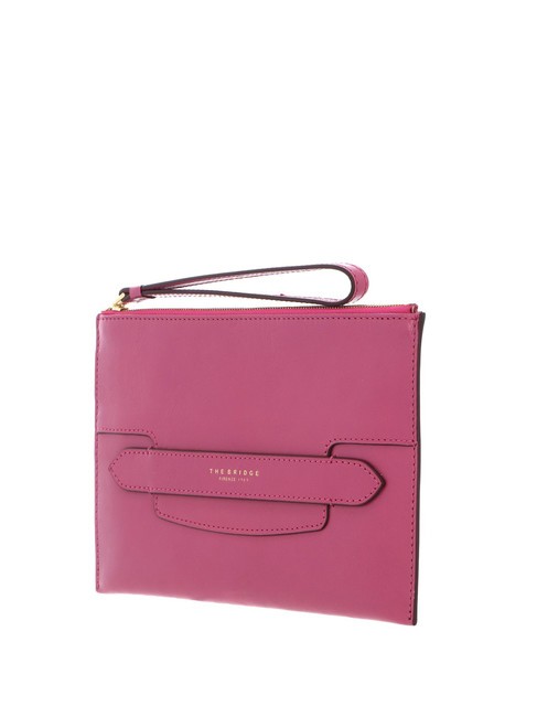 LUCREZIA Pochette con polsierina in pelle lipstick abb. oro - Borse Donna