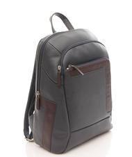 PIQUADRO X1 Zaino porta PC 13", in pelle blu/marrone - Zaini da lavoro porta PC - 2