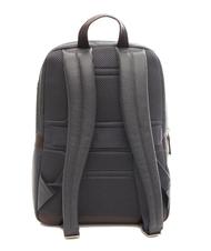 PIQUADRO X1 Zaino porta PC 13", in pelle blu/marrone - Zaini da lavoro porta PC - 3