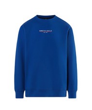 NORTH SAILS BASIC Felpa in cotone con lettering logo surf blue - Felpe Uomo - 6