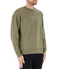NORTH SAILS BASIC Felpa in cotone con lettering logo dusty olive - Felpe Uomo - 3
