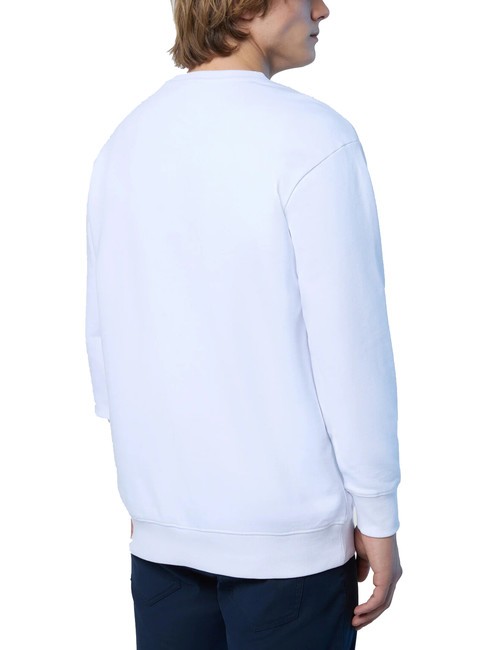 BASIC Felpa in cotone con lettering logo white - Felpe Uomo