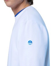 NORTH SAILS BASIC Felpa in cotone con lettering logo white - Felpe Uomo - 5
