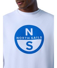 NORTH SAILS BASIC Felpa girocollo con stampa logo white - Felpe Uomo - 3