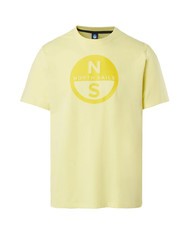 NORTH SAILS BASIC T-shirt in cotone stampa logo limelight - T-shirt Uomo - 3