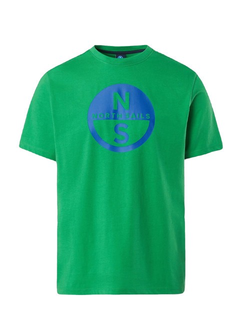 BASIC T-shirt in cotone stampa logo green bee - T-shirt Uomo