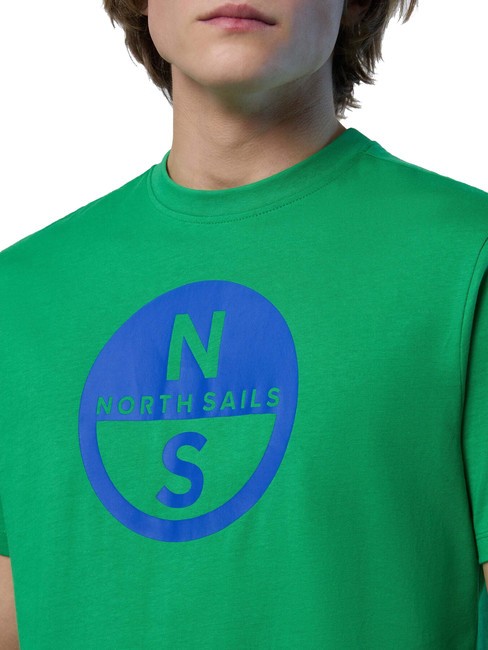 BASIC T-shirt in cotone stampa logo green bee - T-shirt Uomo