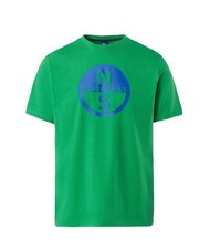 NORTH SAILS BASIC T-shirt in cotone stampa logo green bee - T-shirt Uomo - 4