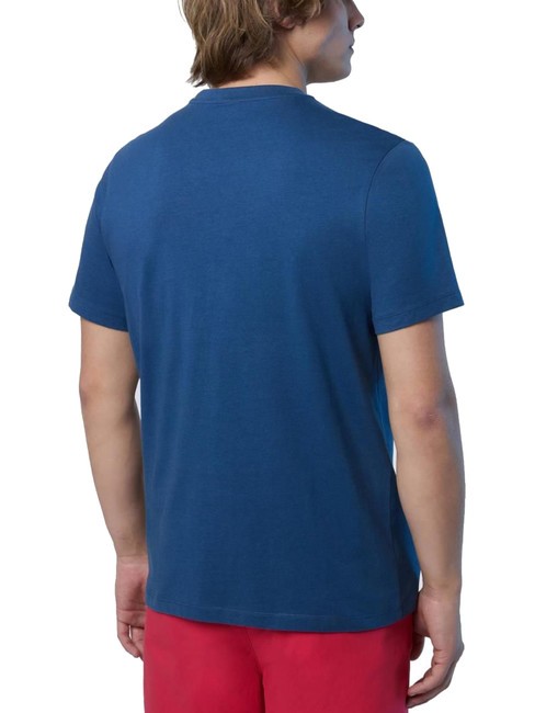 BASIC T-shirt in cotone stampa logo dark denim - T-shirt Uomo