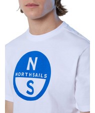 NORTH SAILS BASIC T-shirt in cotone stampa logo white - T-shirt Uomo - 3