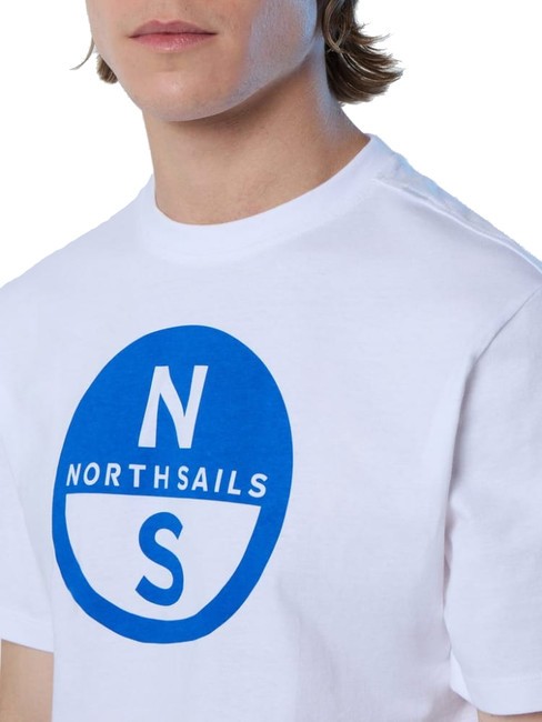 BASIC T-shirt in cotone stampa logo white - T-shirt Uomo