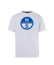 NORTH SAILS BASIC T-shirt in cotone stampa logo white - T-shirt Uomo - 4