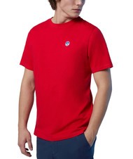 NORTH SAILS BOLLO T-shirt in cotone red - T-shirt Uomo - 3