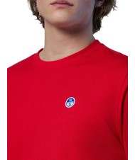 NORTH SAILS BOLLO T-shirt in cotone red - T-shirt Uomo - 4