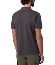 NORTH SAILS COLLAR STRIPED Polo manica corta in cotone iron grey - Polo Uomo - 2