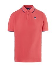 NORTH SAILS COLLAR STRIPED Polo manica corta in cotone calypso coral - Polo Uomo - 3