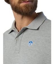 NORTH SAILS BASIC Polo manica corta in cotone grey melange - Polo Uomo - 4