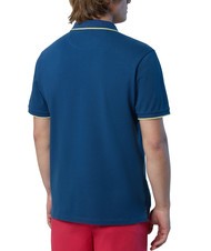 NORTH SAILS COLLAR STRIPED Polo manica corta in cotone dark denim - Polo Uomo - 2