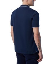 NORTH SAILS COLLAR STRIPED Polo manica corta in cotone navy blue - Polo Uomo - 2