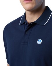 NORTH SAILS COLLAR STRIPED Polo manica corta in cotone navy blue - Polo Uomo - 3