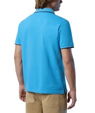 NORTH SAILS COLLAR STRIPED Polo manica corta in cotone azzurro - Polo Uomo - 2