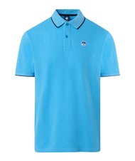 NORTH SAILS COLLAR STRIPED Polo manica corta in cotone azzurro - Polo Uomo - 5