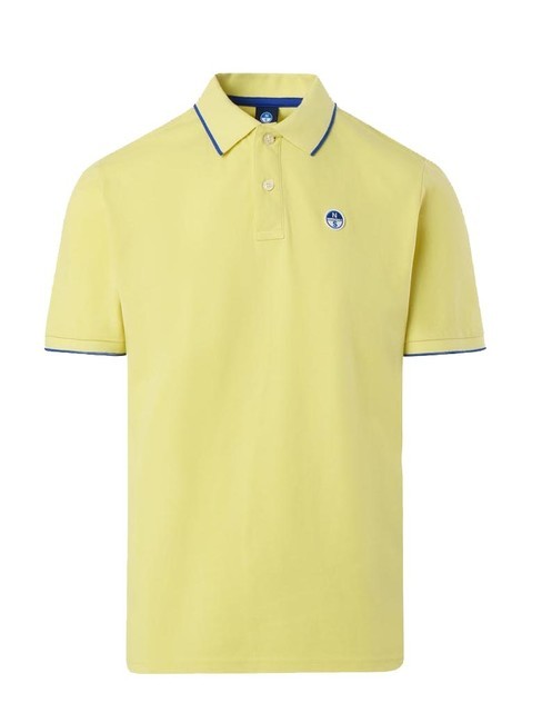 COLLAR STRIPED Polo manica corta in cotone limelight - Polo Uomo