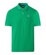NORTH SAILS COLLAR STRIPED Polo manica corta in cotone green bee - Polo Uomo - 3