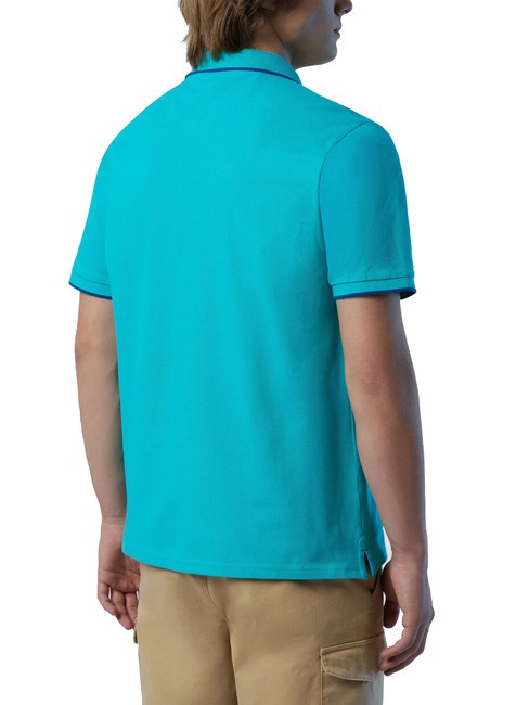 COLLAR STRIPED Polo manica corta in cotone ceramic - Polo Uomo