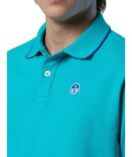NORTH SAILS COLLAR STRIPED Polo manica corta in cotone ceramic - Polo Uomo - 4