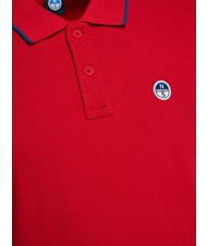 NORTH SAILS COLLAR STRIPED Polo manica corta in cotone red - Polo Uomo - 3