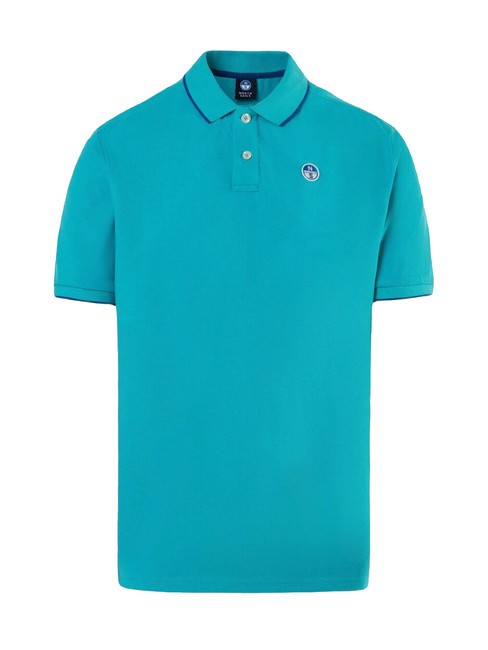 COLLAR STRIPED Polo manica corta in cotone ceramic - Polo Uomo