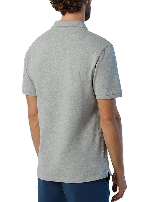 BASIC Polo manica corta in cotone grey melange - Polo Uomo