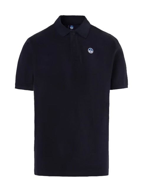 BASIC Polo manica corta in cotone navy blue - Polo Uomo