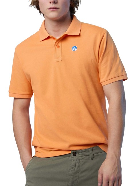 BASIC Polo manica corta in cotone tangerine - Polo Uomo