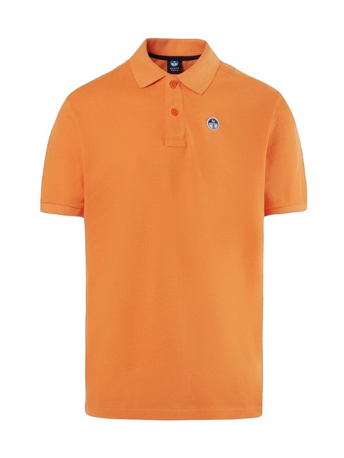 BASIC Polo manica corta in cotone tangerine - Polo Uomo