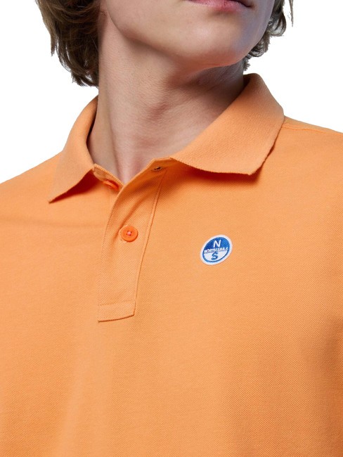 BASIC Polo manica corta in cotone tangerine - Polo Uomo