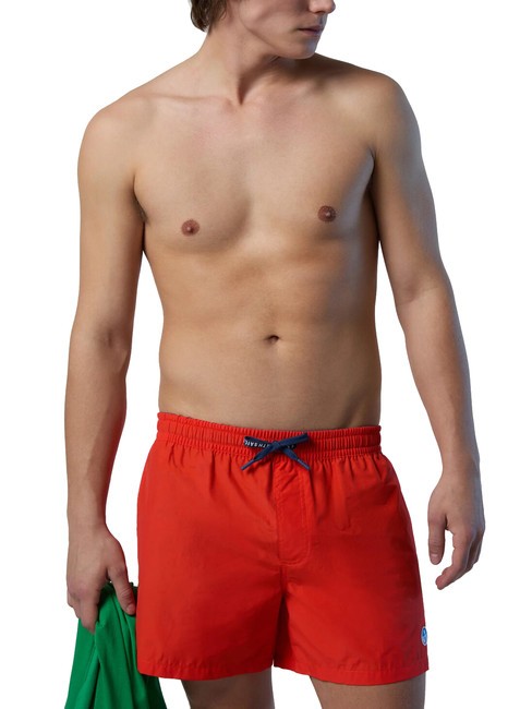 VOLLEY Costume boxer con logo bright orange - Costumi da bagno Uomo