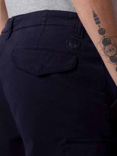 AMERICA Pantaloncini cargo regular fit navy blue - Pantaloni Uomo