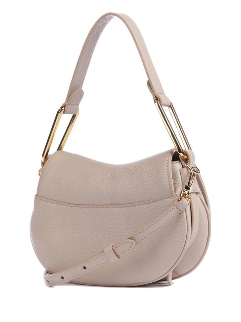 MAGIE SOFT Borsa a spalla in pelle con tracolla rosette - Borse Donna