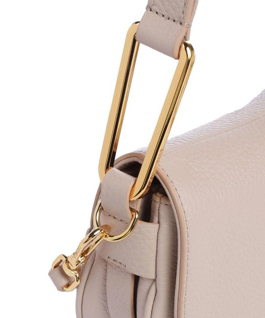 MAGIE SOFT Borsa a spalla in pelle con tracolla rosette - Borse Donna