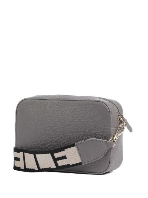 TEBE Borsa a tracolla in pelle martellata grafite - Borse Donna