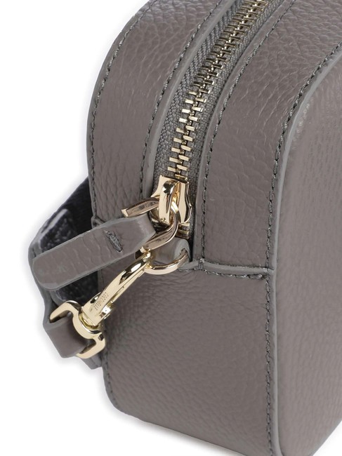 TEBE Borsa a tracolla in pelle martellata grafite - Borse Donna