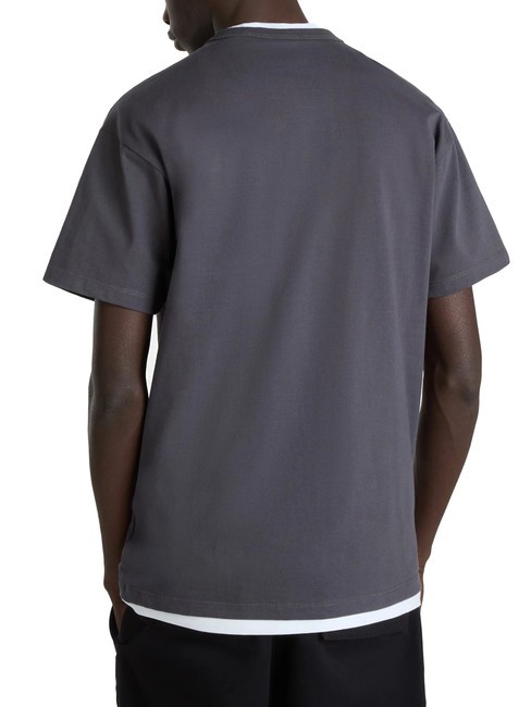 OFF THE WALL II POCKET T-shirt in cotone con taschino asphalt - T-shirt Uomo