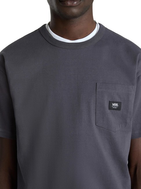 OFF THE WALL II POCKET T-shirt in cotone con taschino asphalt - T-shirt Uomo