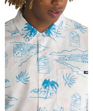 VANS DAVISTA Camicia maniche corte in cotone marshmallow - Camicie Uomo - 3